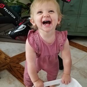 Mauve  romper and cardigan set